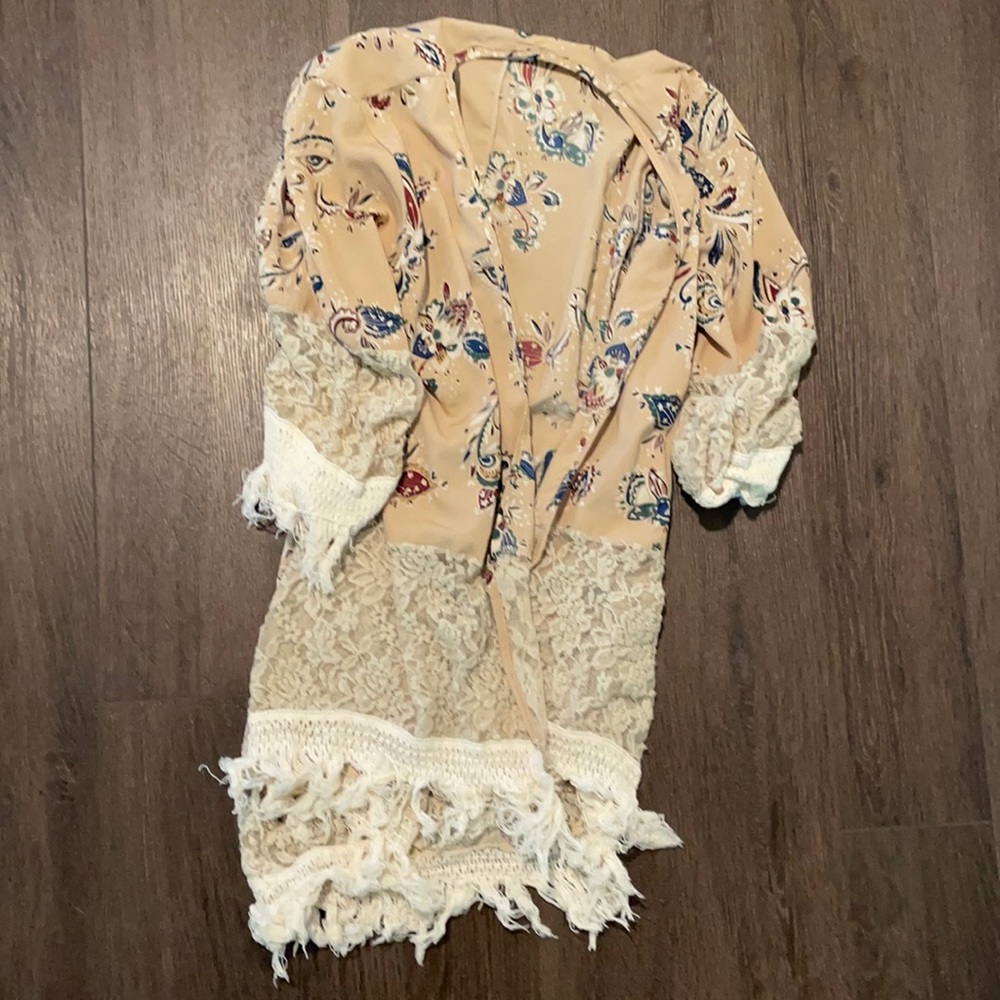 Tea and Rose floral jacket